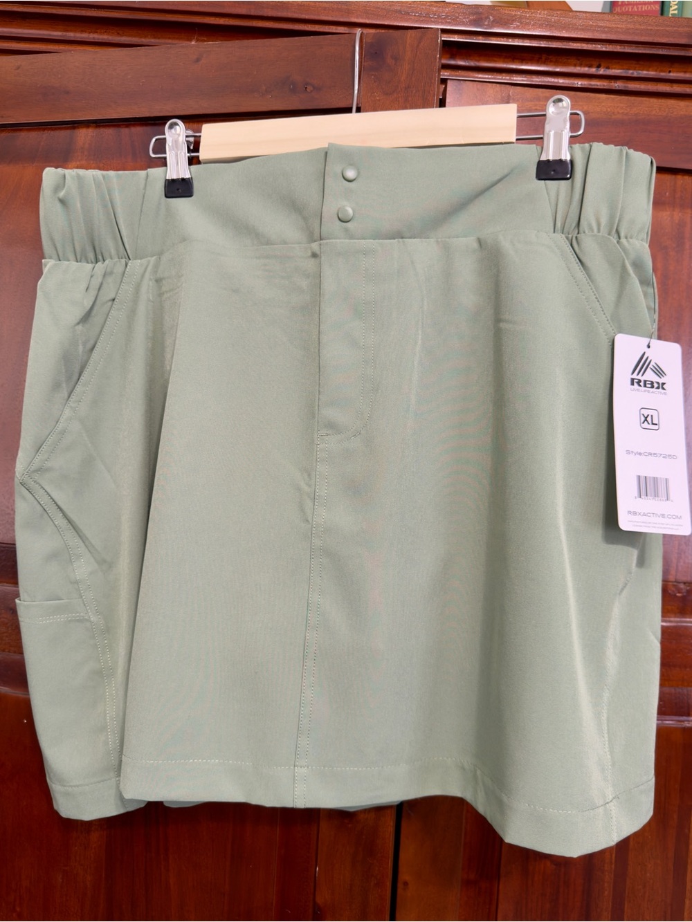 RBX Active Quick Dry Tennis Skort Olive Green